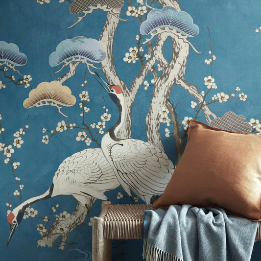 Kyoto Blossom Mural Wallpaper By 1838 V&A Decorative Papers Collection II
