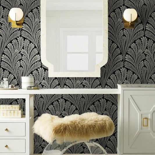 Shell Damask Wallpaper