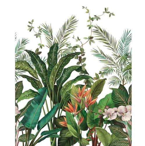 Bird of Paradise Mural in Grasscloth - Daisy Bennett