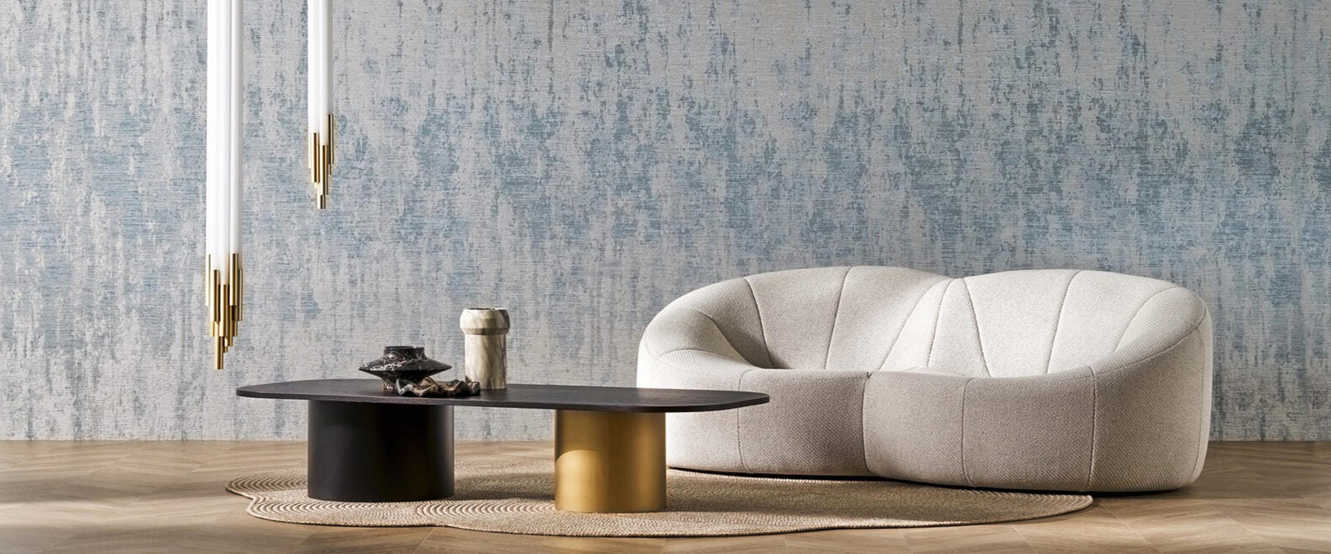 Exclusive Foord Quality Guarantee Wallpaper installer carefully installing wallpaper to wall as part of the exclusive Foord Quality Guarantee