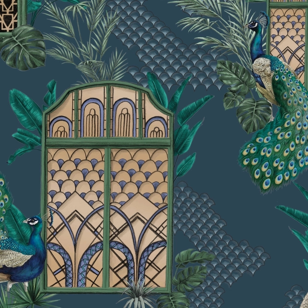 Peacock Manor Wallpaper by Brand McKenzie