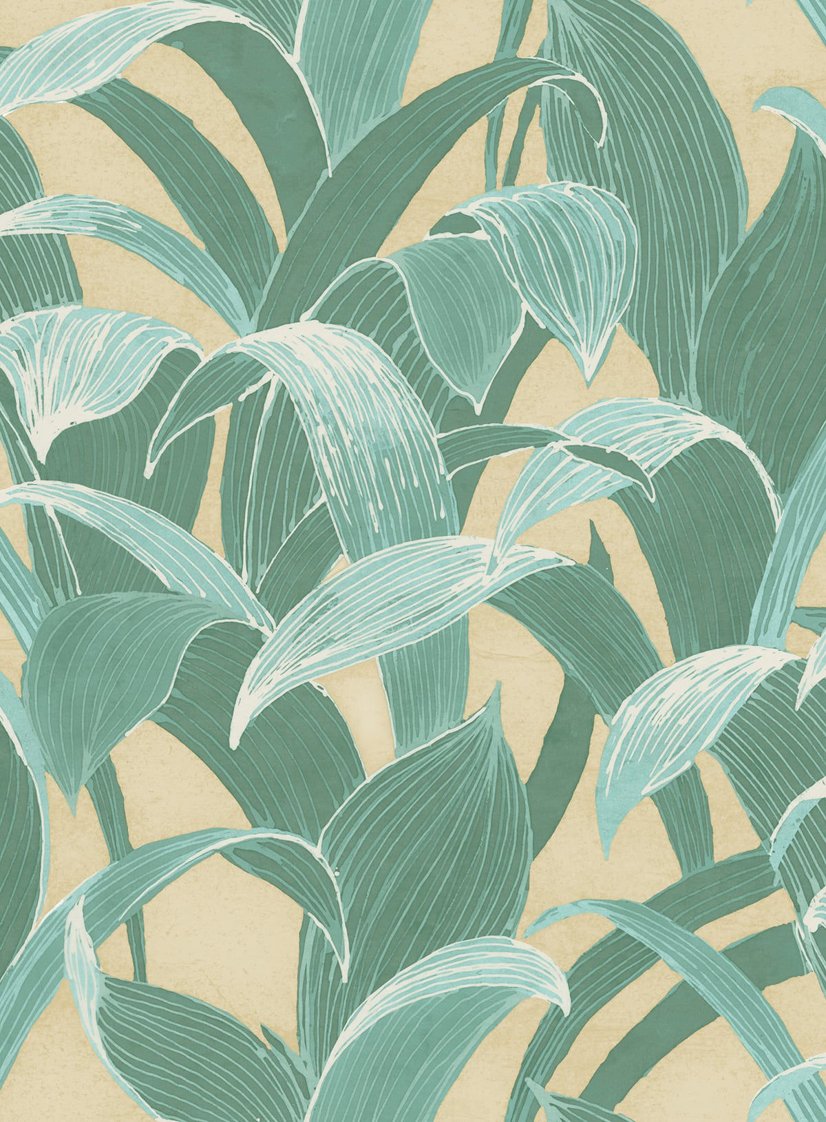 Imperial Tropical Wallpaper by Seabrook Designs (Koi Collection)