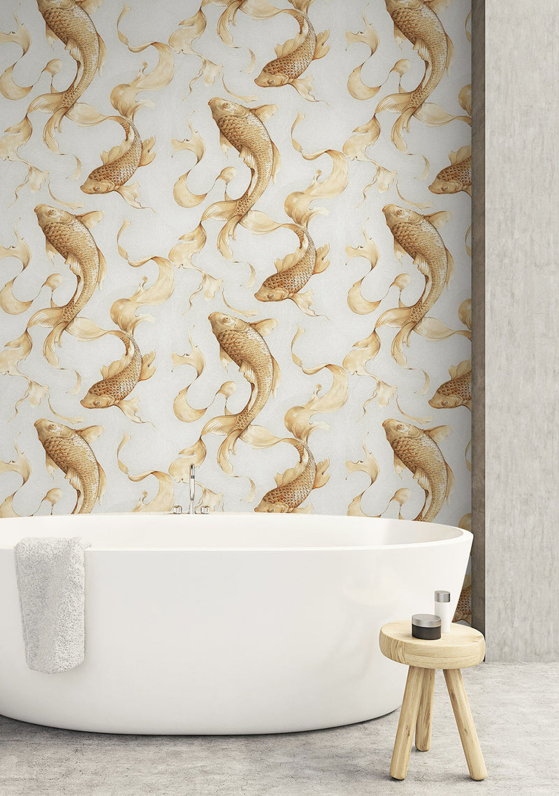 Koi Wallpaper by Seabrook Designs (Koi Collection)