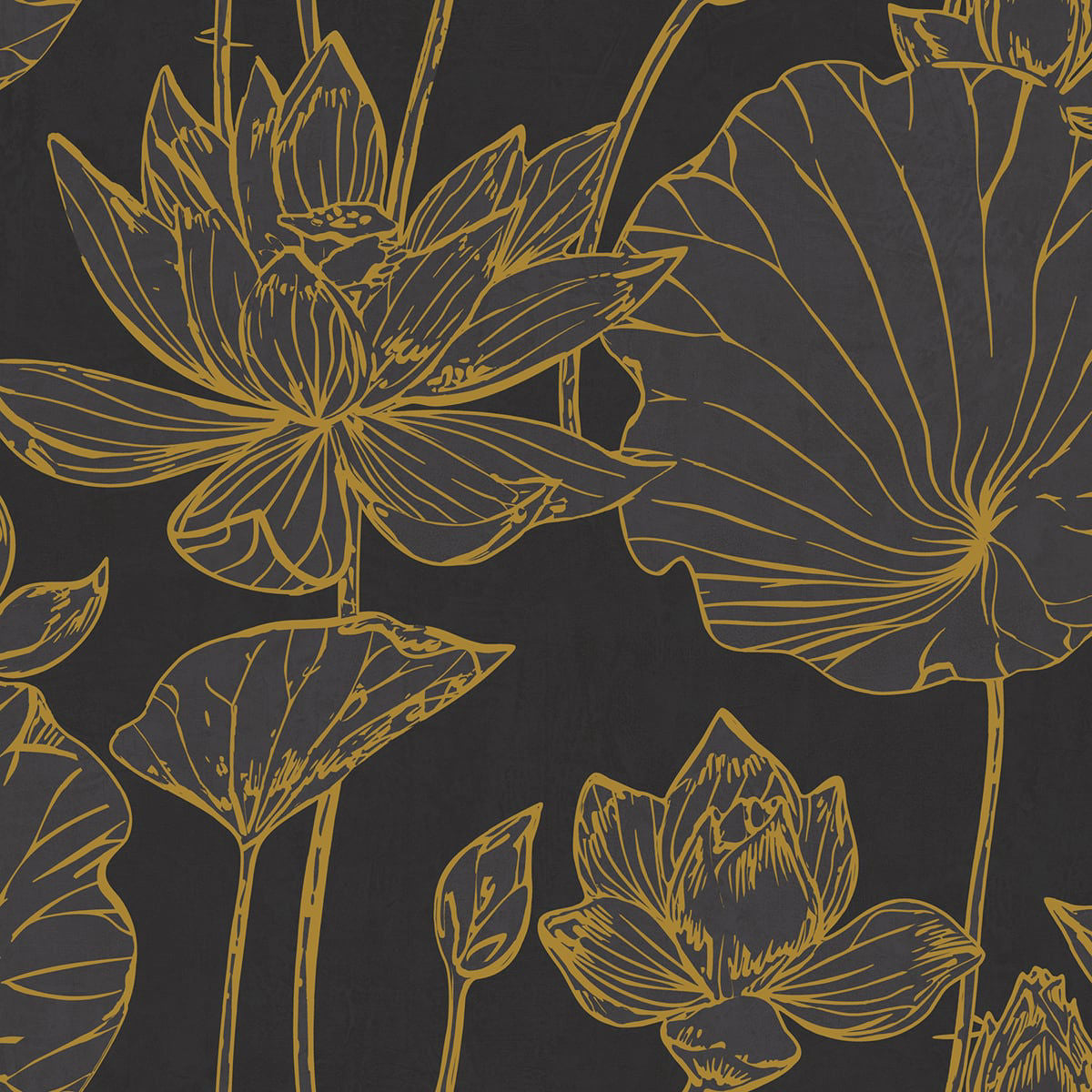 Lotus Wallpaper by Seabrook Designs (Koi Collection)