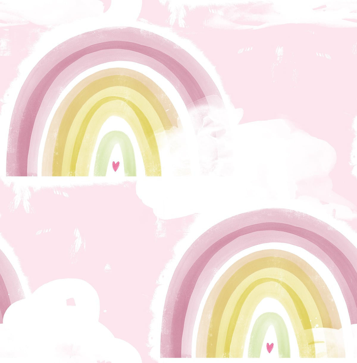 Rainbows Wallpaper by Seabrook Designs (Day Dreamers Collection)