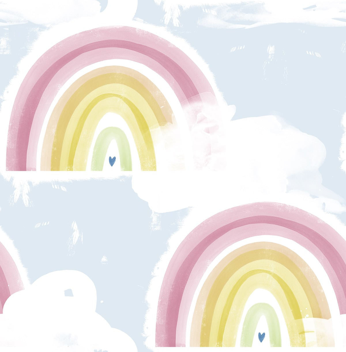 Rainbows Wallpaper by Seabrook Designs (Day Dreamers Collection)