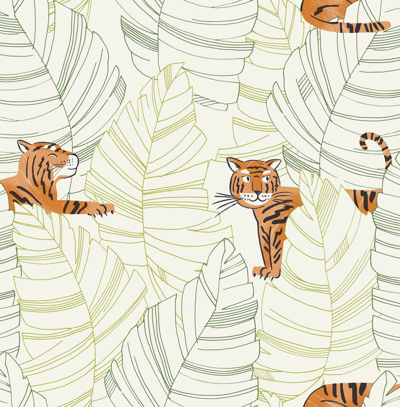 Hiding Tigers Wallpaper by Seabrook Designs (Day Dreamers Collection)