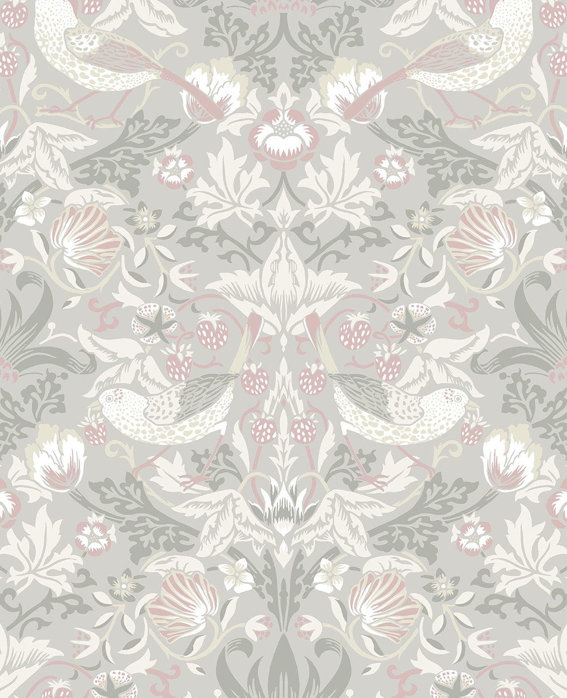 Fragaria Garden Wallpaper by Seabrook Designs