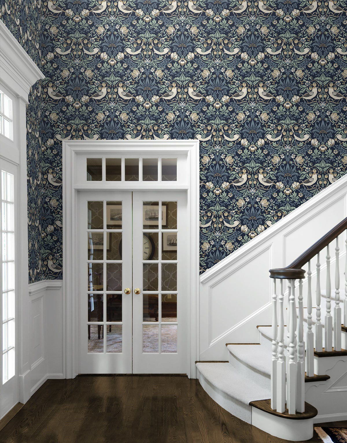 Fragaria Garden Wallpaper by Seabrook Designs