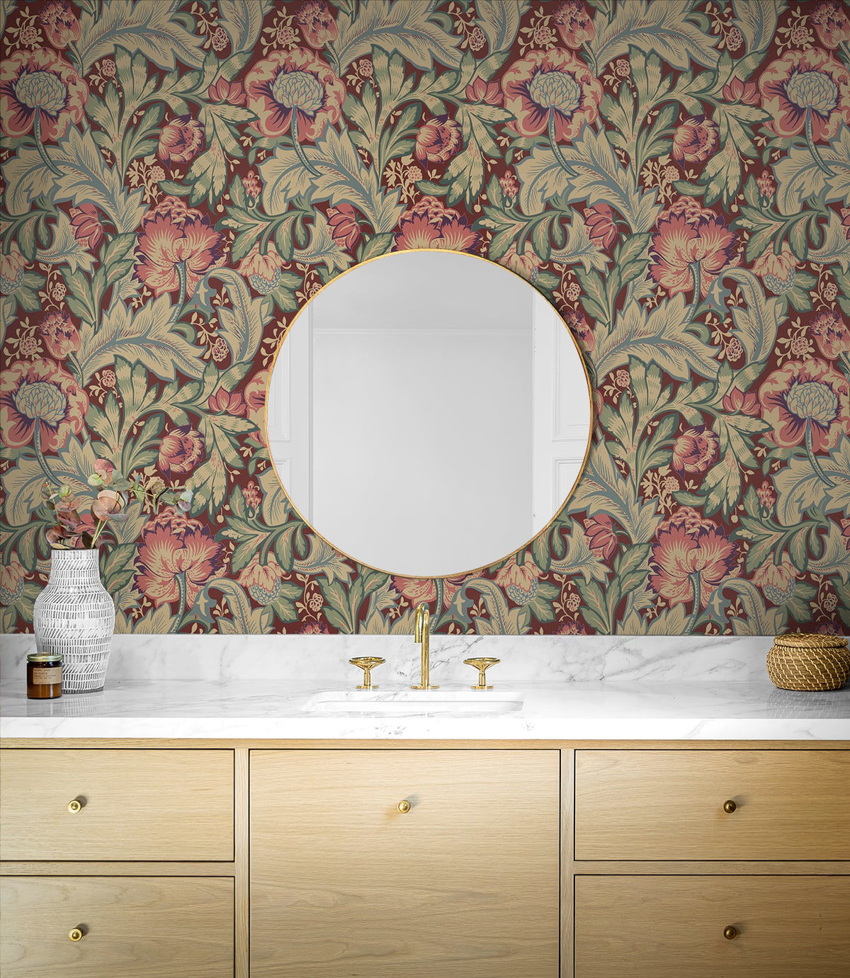 Acanthus Garden Wallpaper by Seabrook Designs (Legacy Prints Collection)