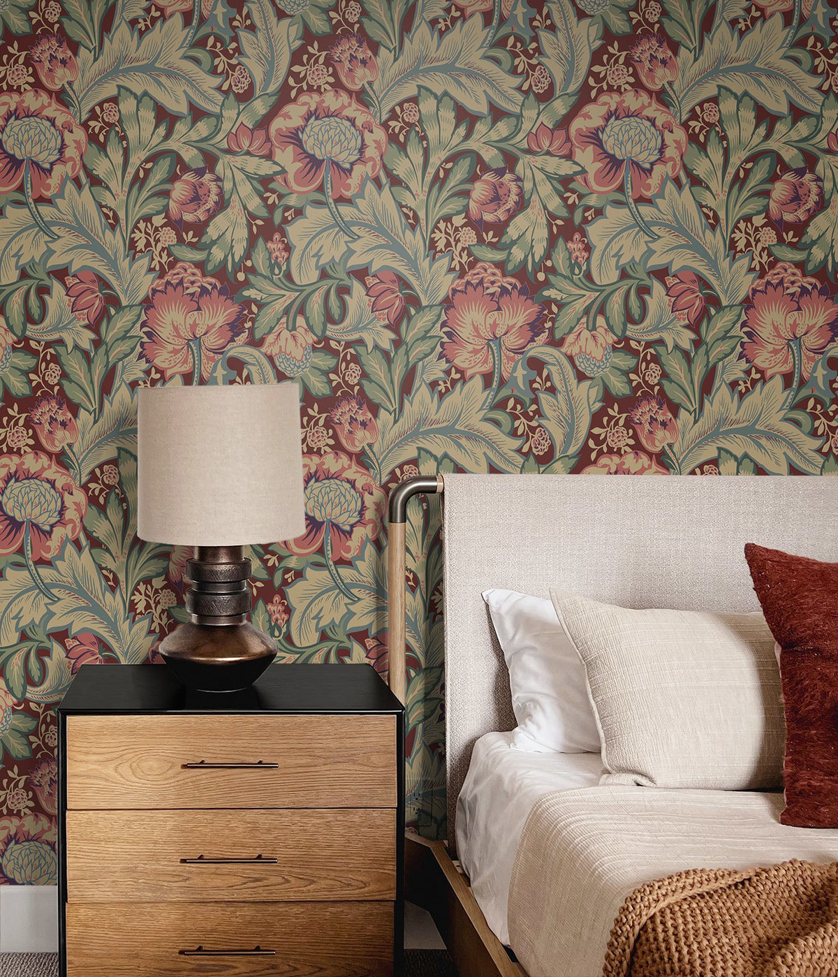 Acanthus Garden Wallpaper by Seabrook Designs (Legacy Prints Collection)