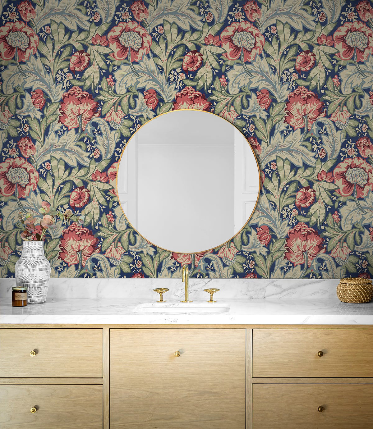 Acanthus Garden Wallpaper by Seabrook Designs (Legacy Prints Collection)