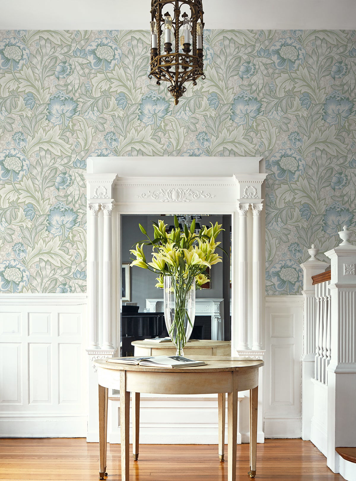 Acanthus Garden Wallpaper by Seabrook Designs (Legacy Prints Collection)