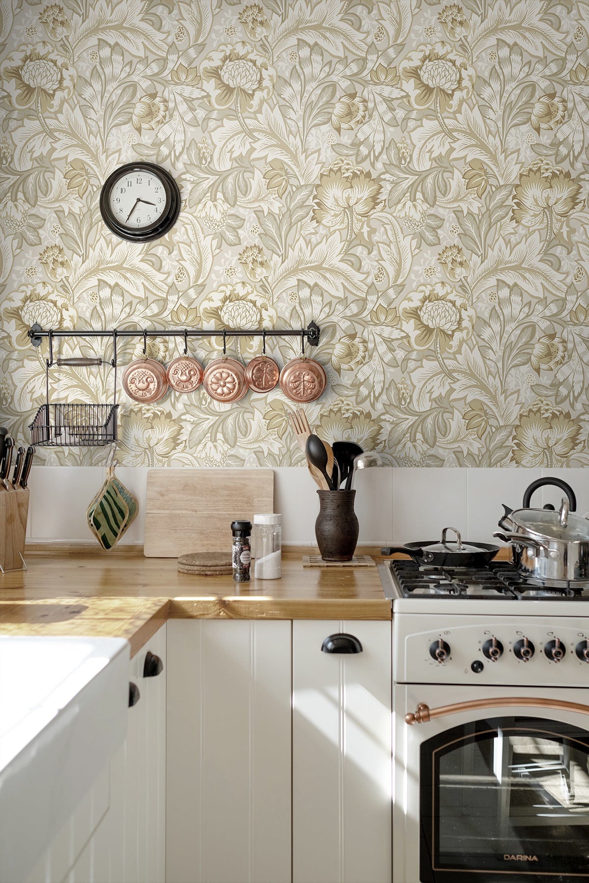 Acanthus Garden Wallpaper by Seabrook Designs (Legacy Prints Collection)