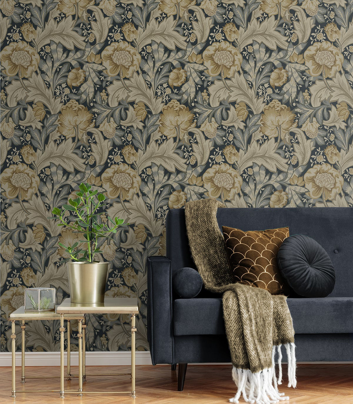 Acanthus Garden Wallpaper by Seabrook Designs (Legacy Prints Collection)
