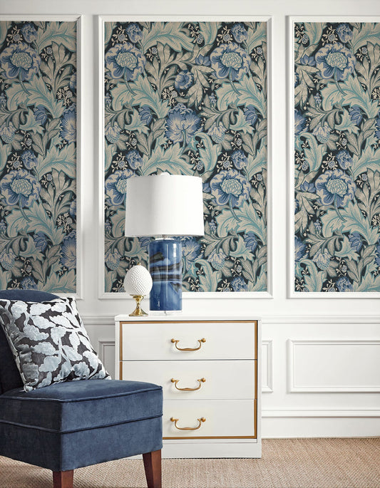 Acanthus Garden Wallpaper by Seabrook Designs (Legacy Prints Collection)
