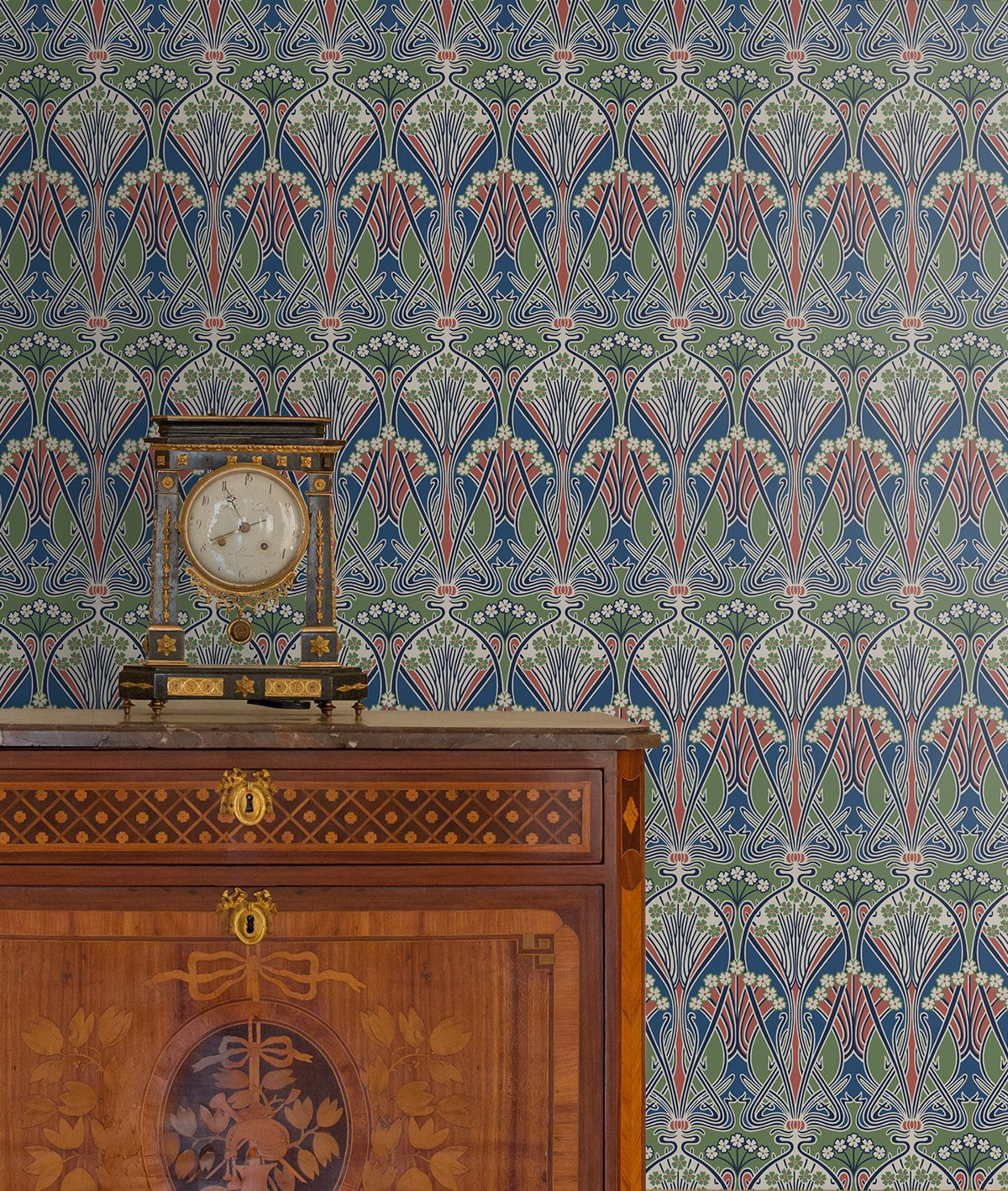 Dragonfly Damask Wallpaper by Seabrook Designs (Legacy Prints Collection)