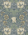 Ogee Flora Wallpaper by Seabrook Designs (Legacy Prints Collection)