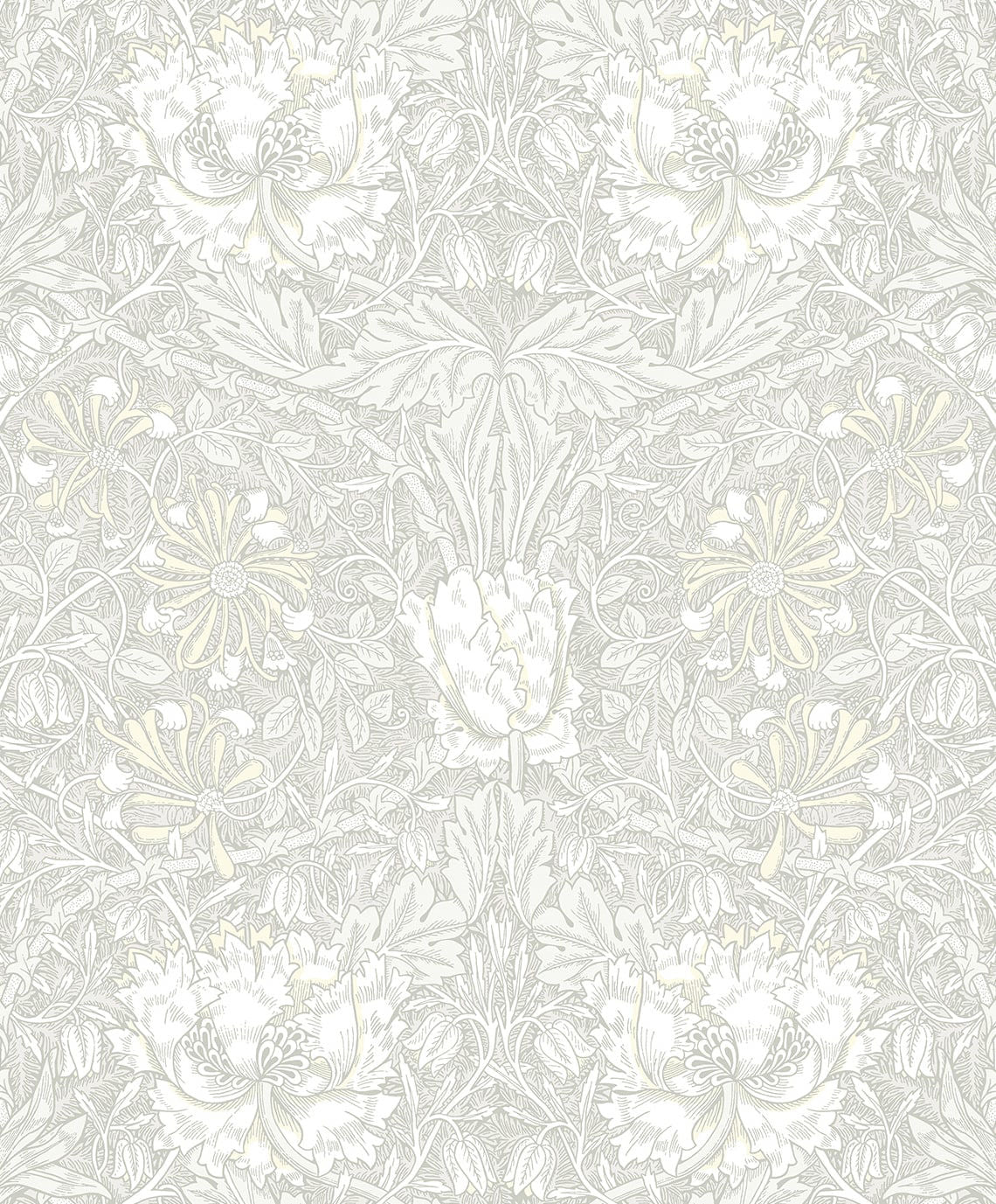 Ogee Flora Wallpaper by Seabrook Designs (Legacy Prints Collection)