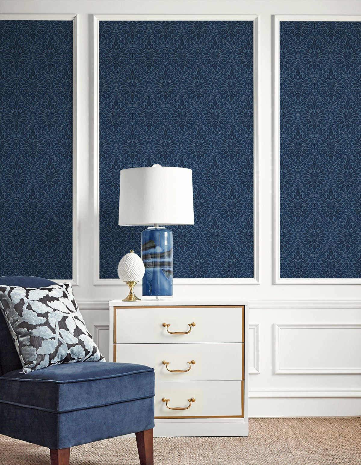 Luna Ogee Wallpaper by Seabrook Designs
