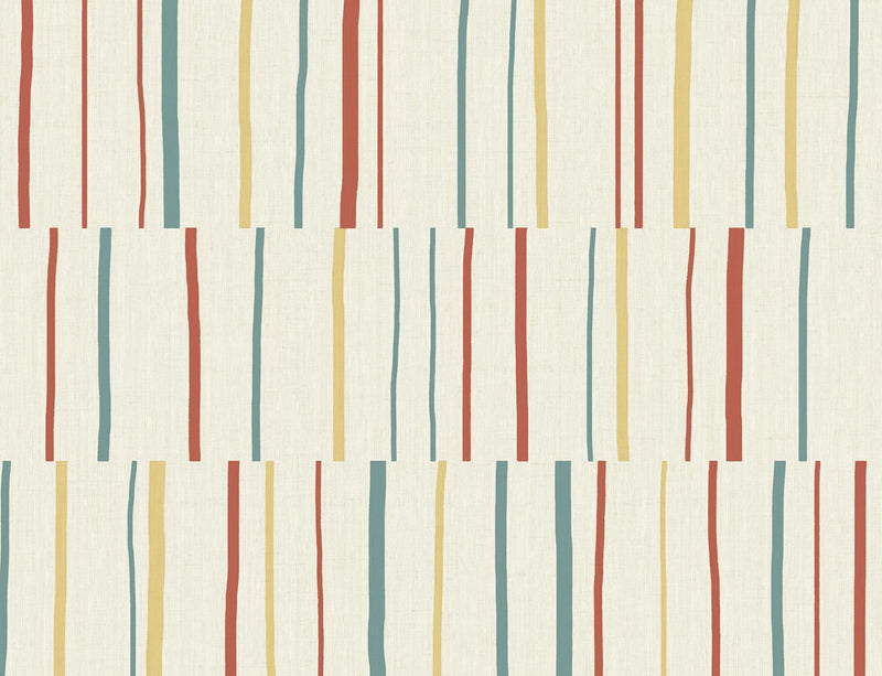 Block Lines Wallpaper by Seabrook Designs (Living With Art 2 Collection)