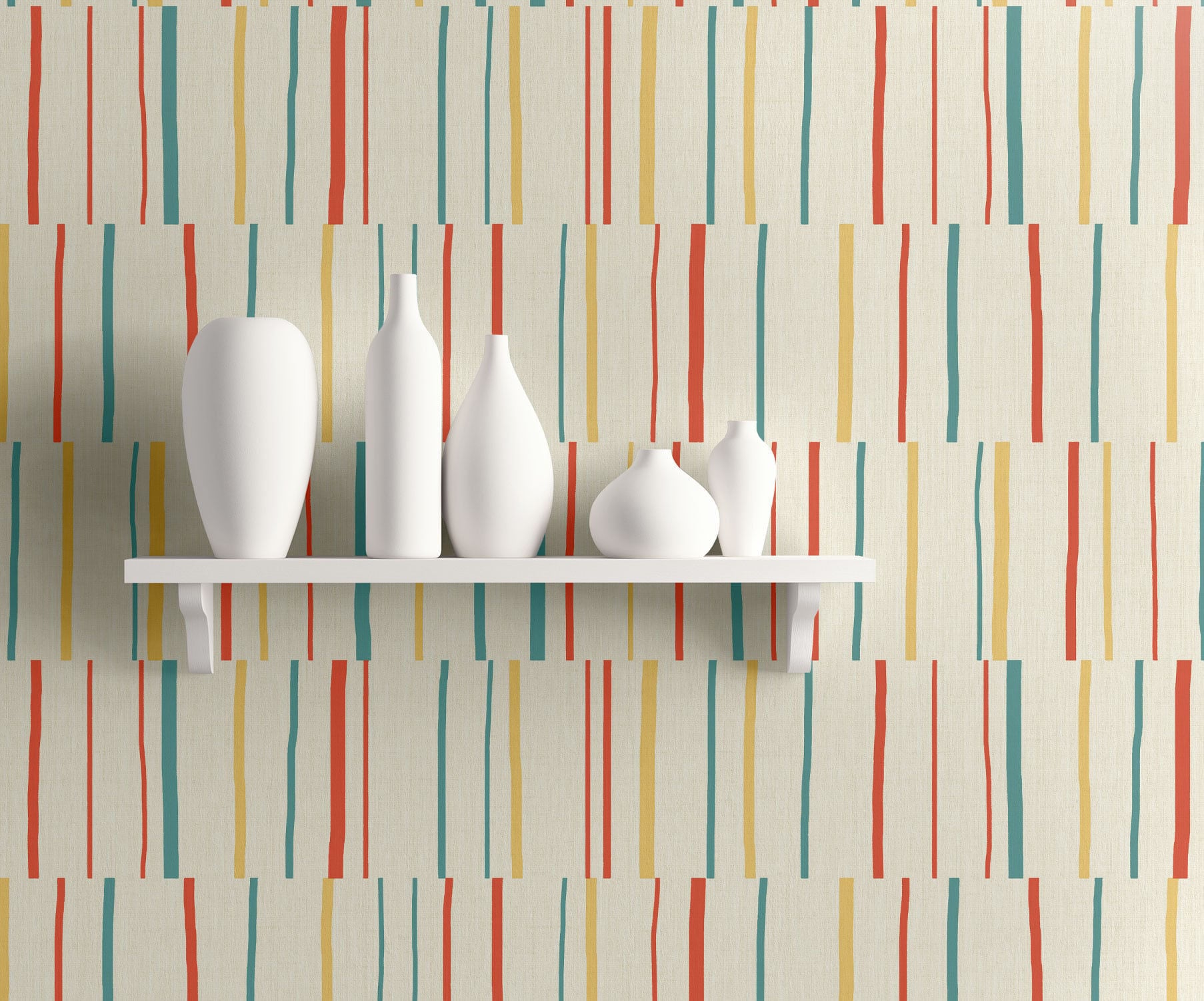 Block Lines Wallpaper by Seabrook Designs (Living With Art 2 Collection)