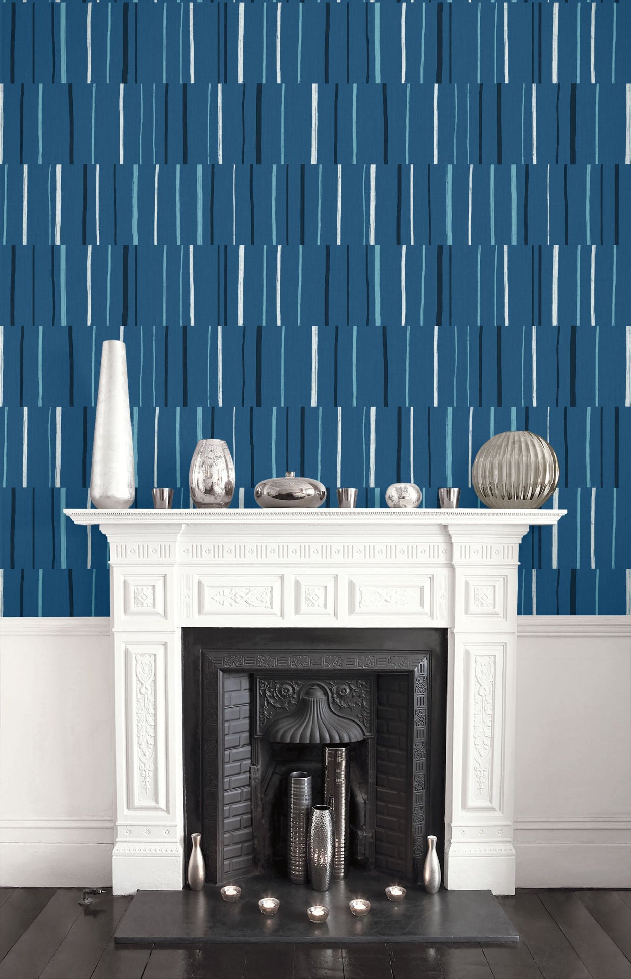 Block Lines Wallpaper by Seabrook Designs (Living With Art 2 Collection)