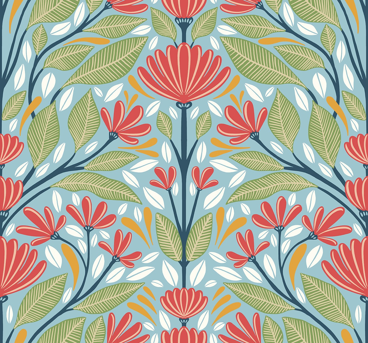 Carmela Wallpaper by Seabrook Design (Summer House Collection)