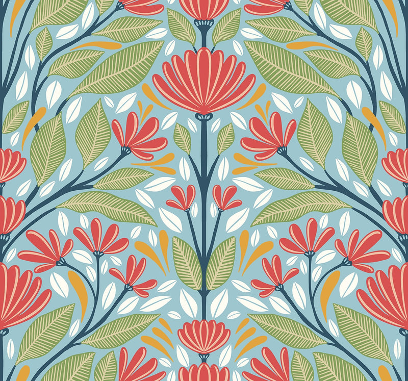 Carmela Wallpaper by Seabrook Design (Summer House Collection)