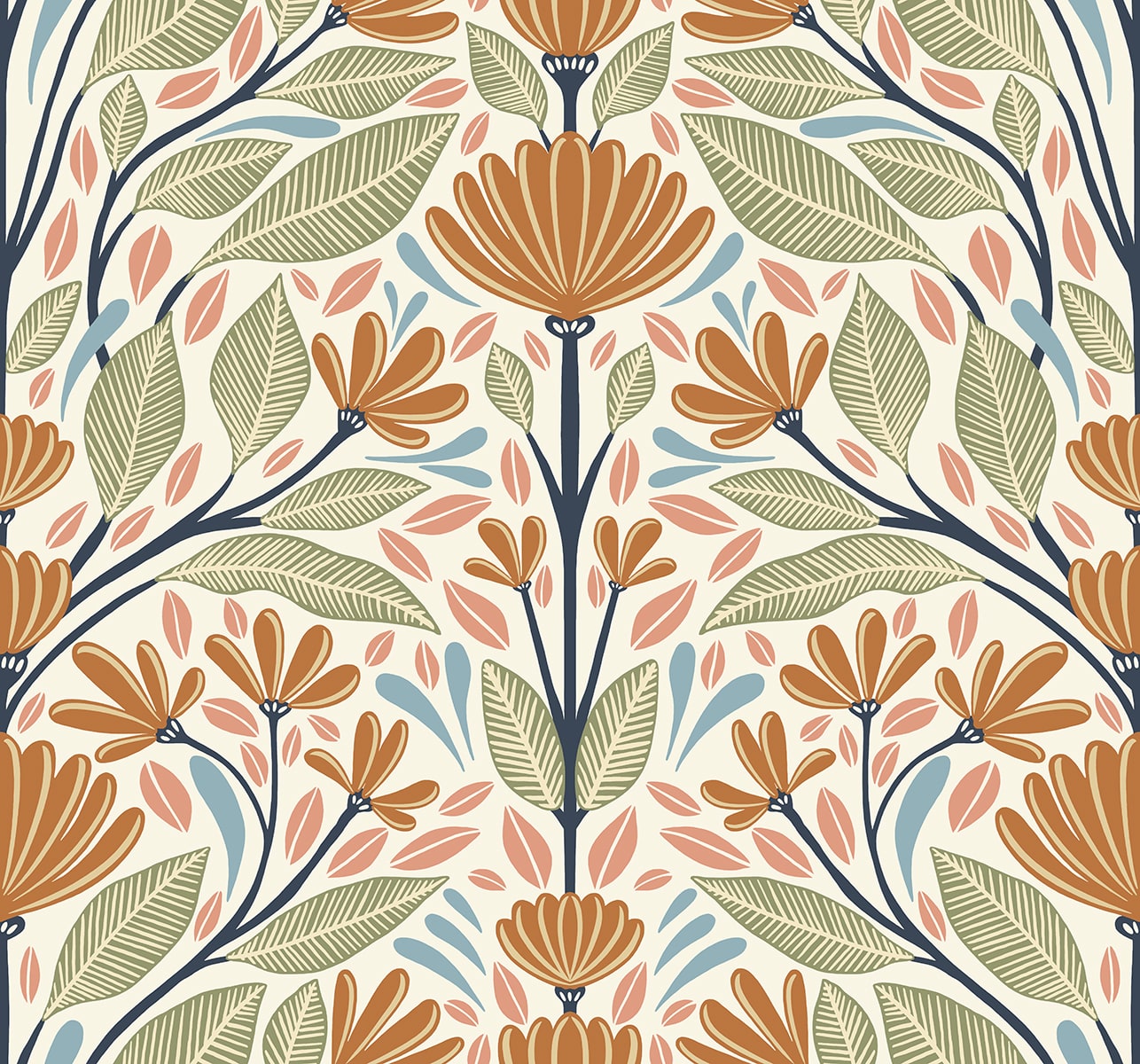 Carmela Wallpaper by Seabrook Design (Summer House Collection)