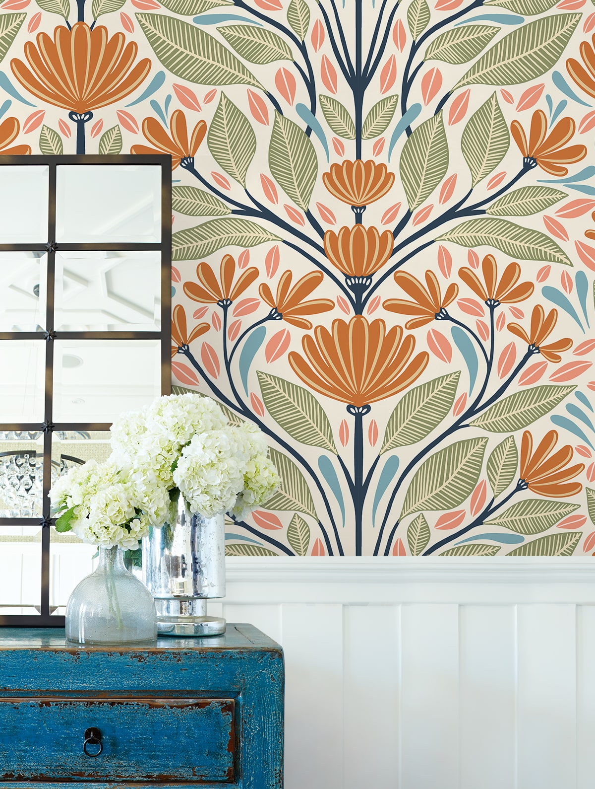 Carmela Wallpaper by Seabrook Design (Summer House Collection)