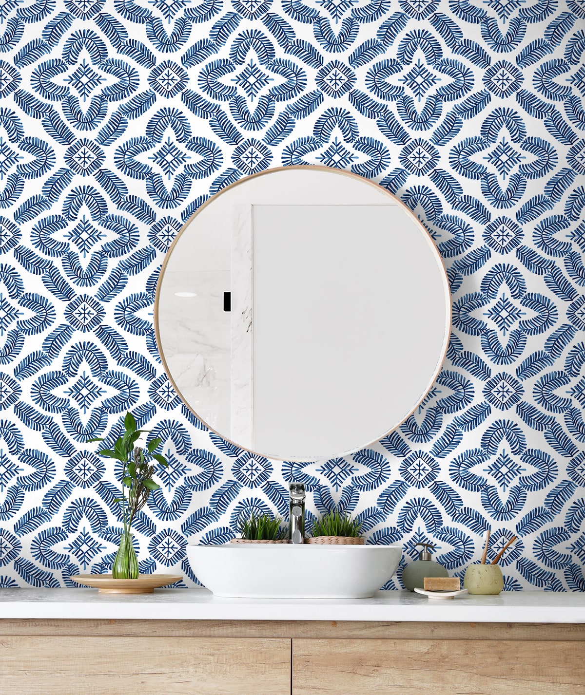 Talia Wallpaper by Seabrook(Summer House Collection)