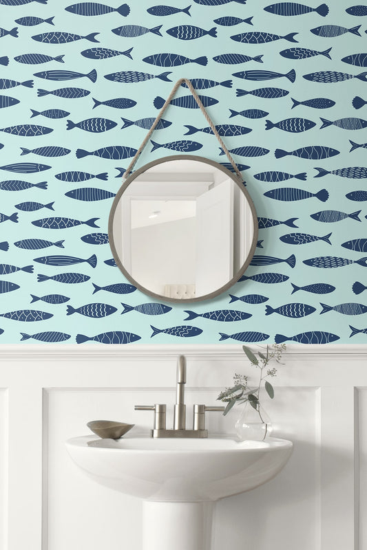 Bay Wallpaper by Seabrook Designs (Summer House Collection)