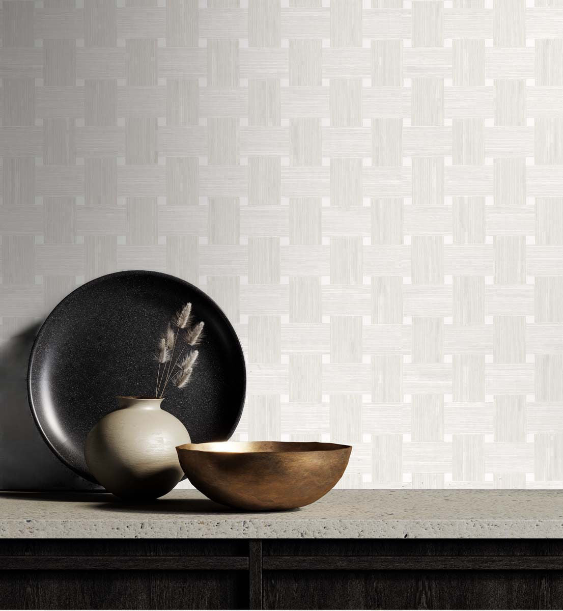 Basketweave Wallpaper by Seabrook Designs (Even More Textures Collection)