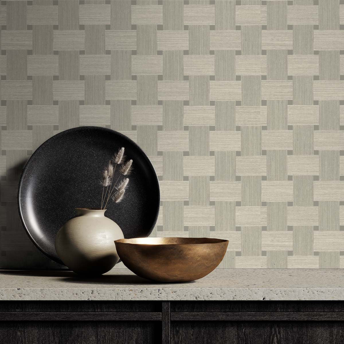 Basketweave Wallpaper by Seabrook Designs (Even More Textures Collection)