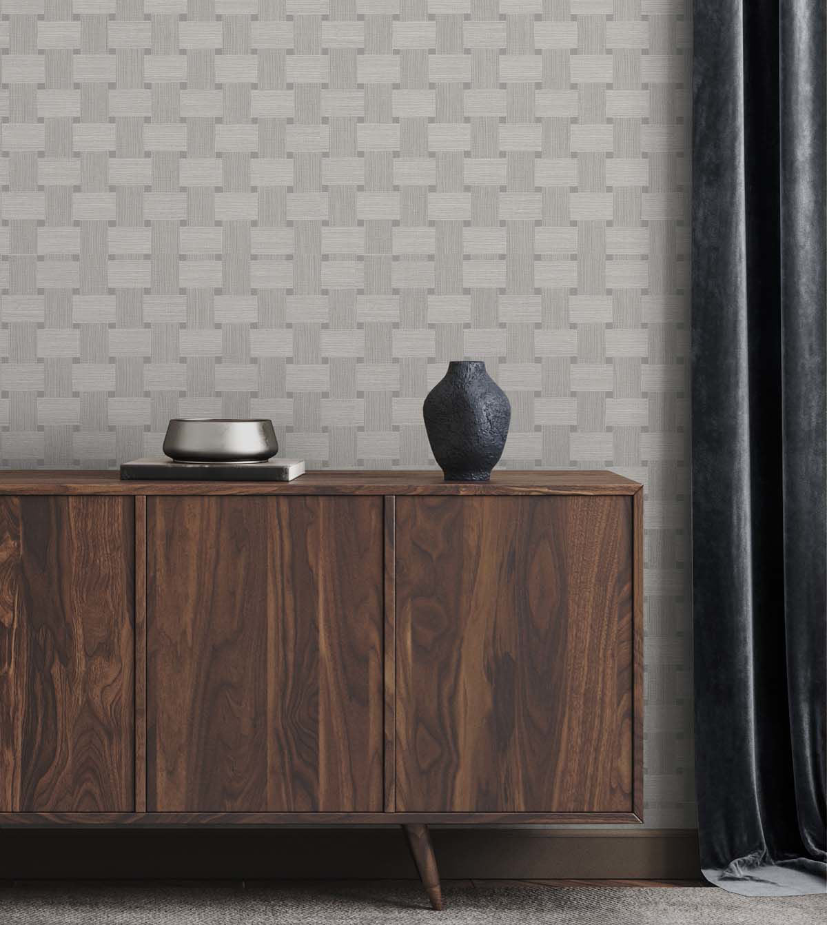 Basketweave Wallpaper by Seabrook Designs (Even More Textures Collection)