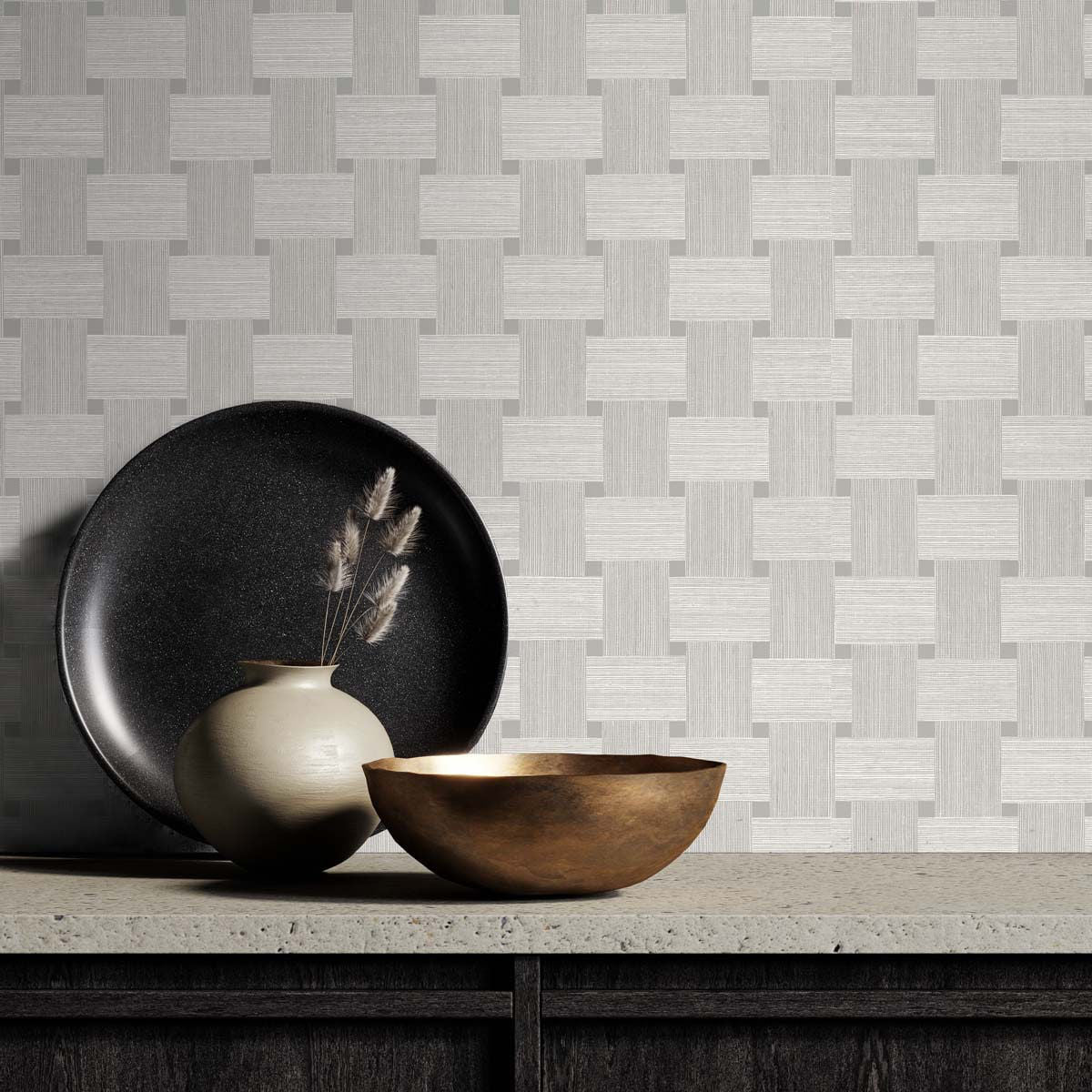 Basketweave Wallpaper by Seabrook Designs (Even More Textures Collection)