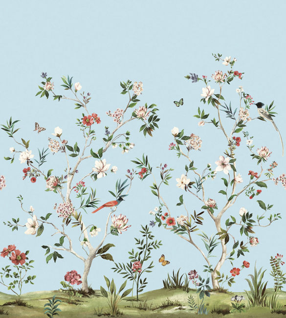 Chinoiserie Magnolia Mural - Daisy Bennett Mural Collection
