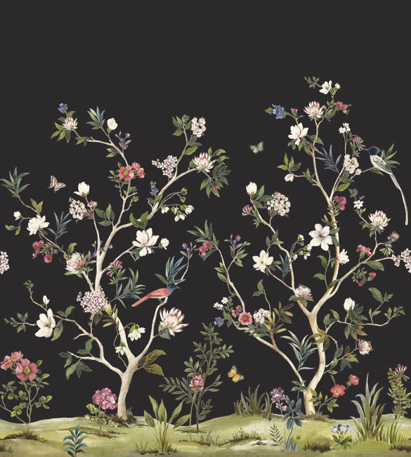 Chinoiserie Magnolia Mural - Daisy Bennett Mural Collection