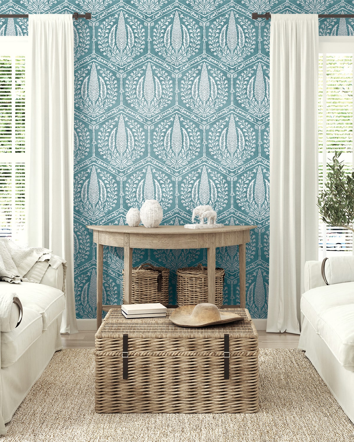 Cyrus Wallpaper by Seabrook Designs ( Summer House Collection)