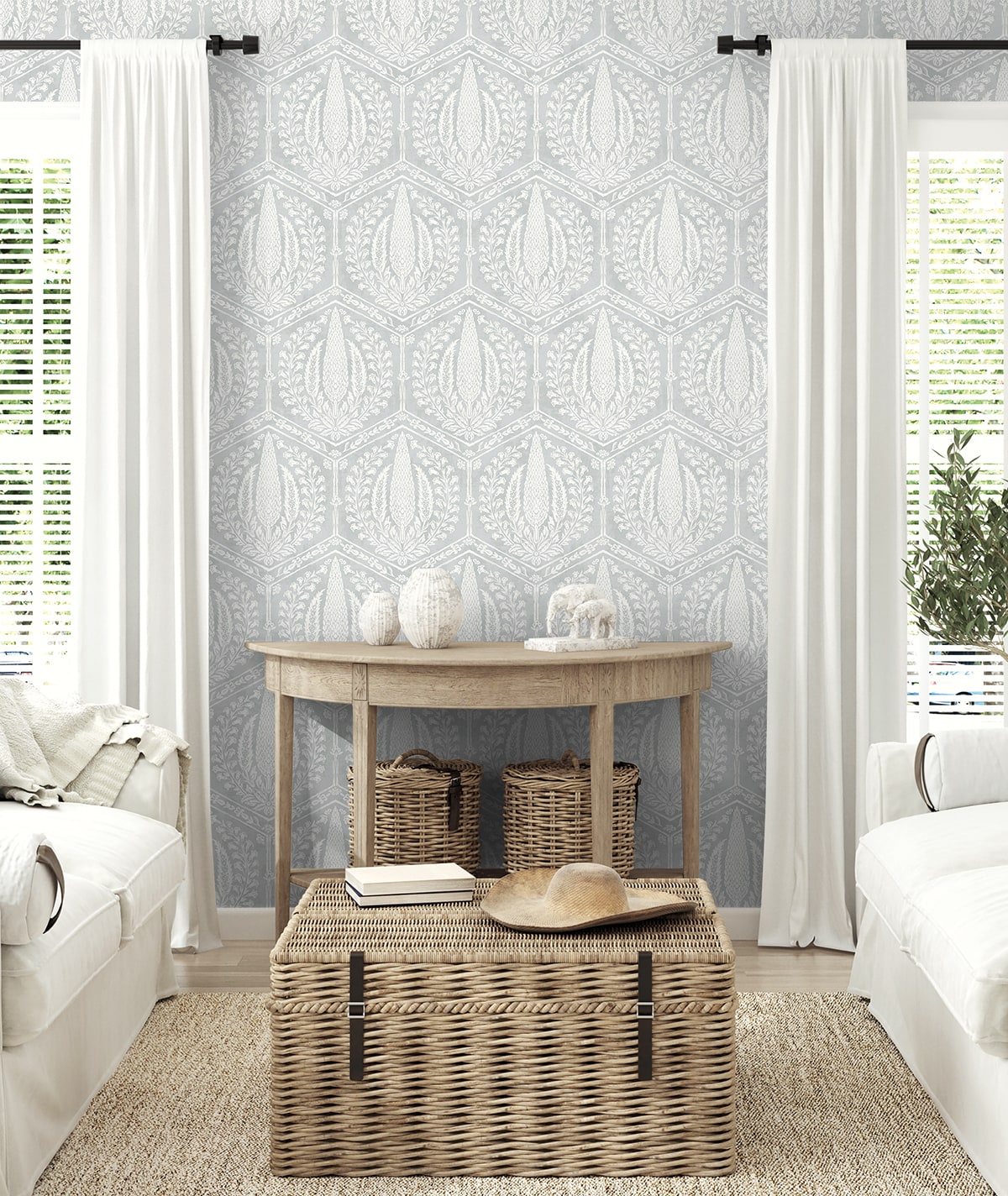 Cyrus Wallpaper by Seabrook Designs ( Summer House Collection)