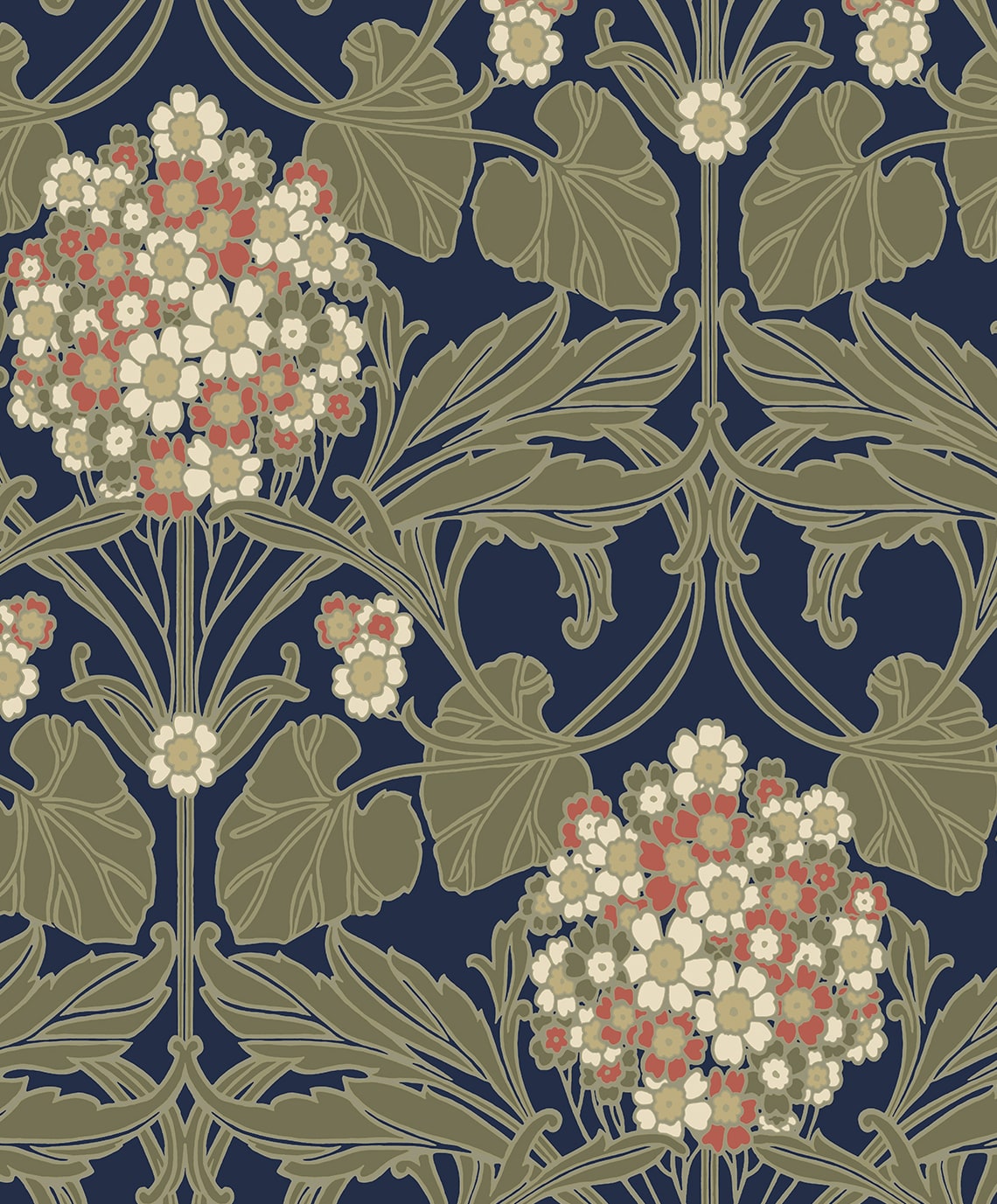 Floral Hydrangea Wallpaper by Seabrook Designs
