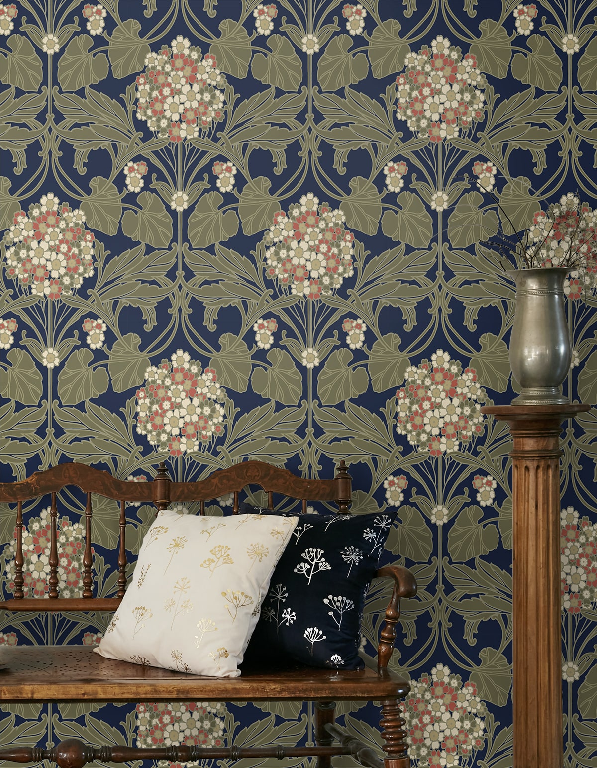 Floral Hydrangea Wallpaper by Seabrook Designs