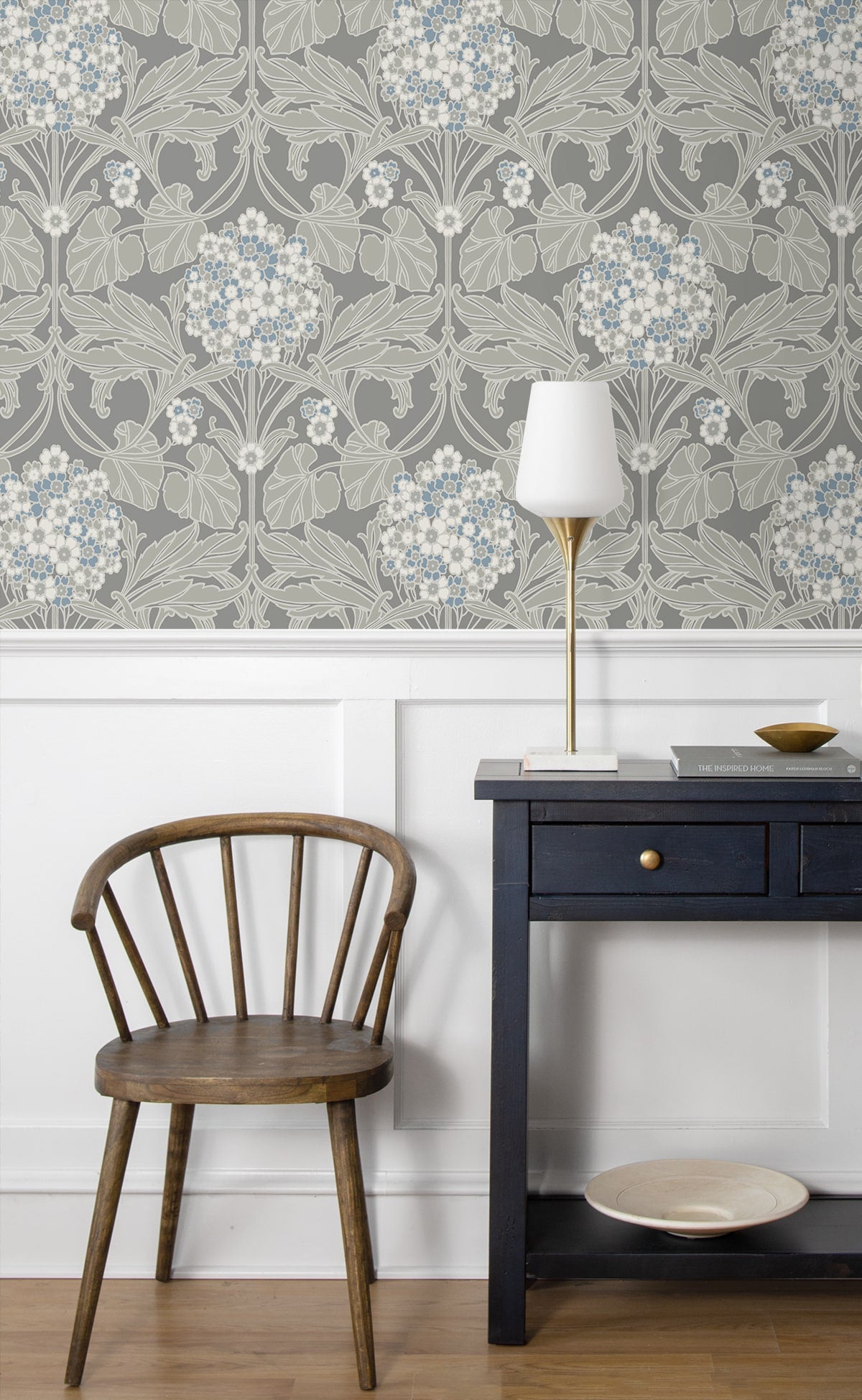 Floral Hydrangea Wallpaper by Seabrook Designs