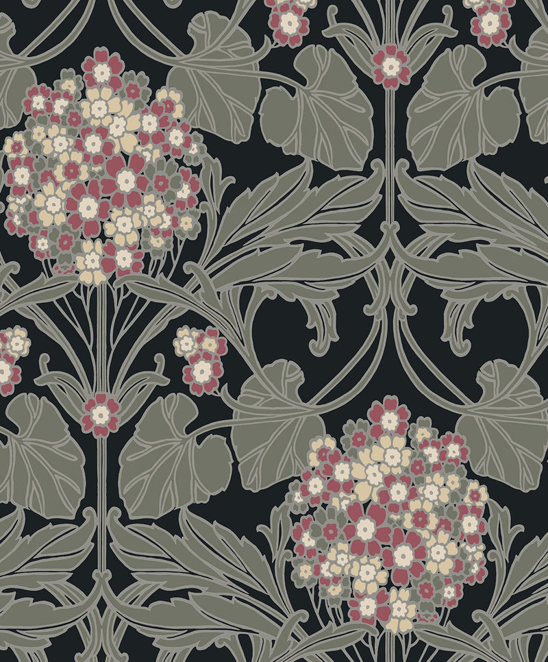 Floral Hydrangea Wallpaper by Seabrook Designs