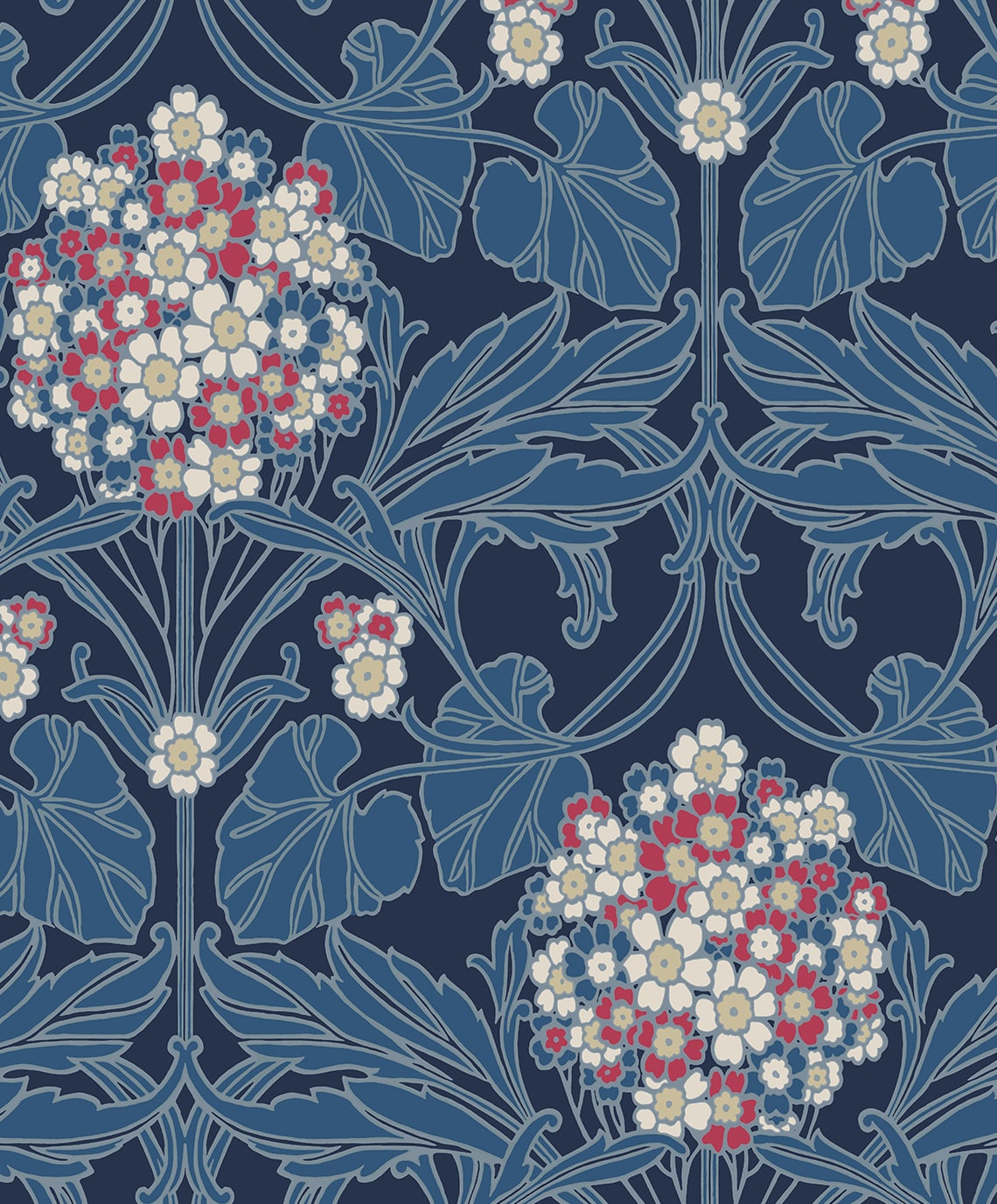 Floral Hydrangea Wallpaper by Seabrook Designs