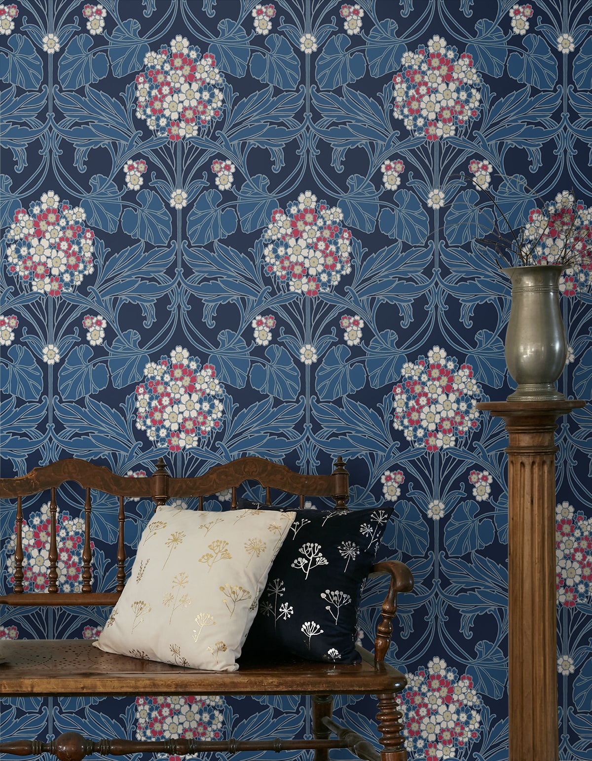 Floral Hydrangea Wallpaper by Seabrook Designs