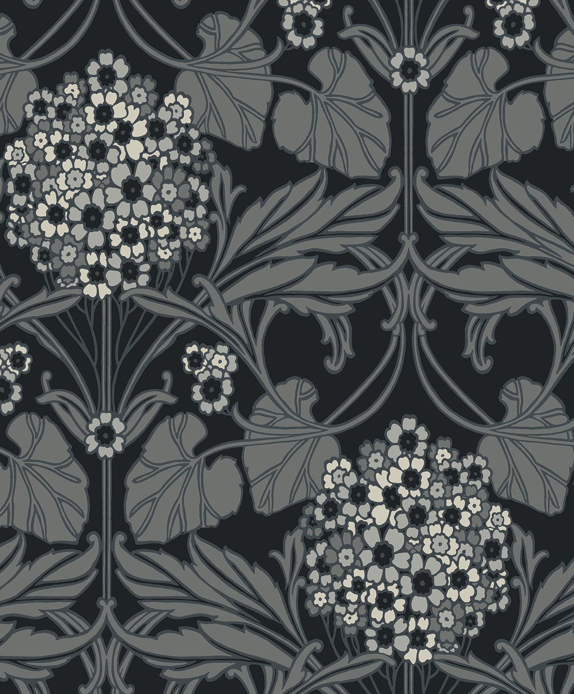 Floral Hydrangea Wallpaper by Seabrook Designs