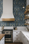 Bird Scroll Wallpaper by Seabrook Designs (Legacy Prints Collection)