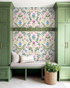 Flora Bella Blush Wallpaper by Daisy Bennett